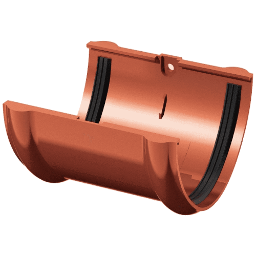 Соединитель желоба Verat 125/82 красный