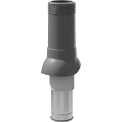 Вентиляционный выход изолированный Технониколь D125/160 мм H=700 мм серый