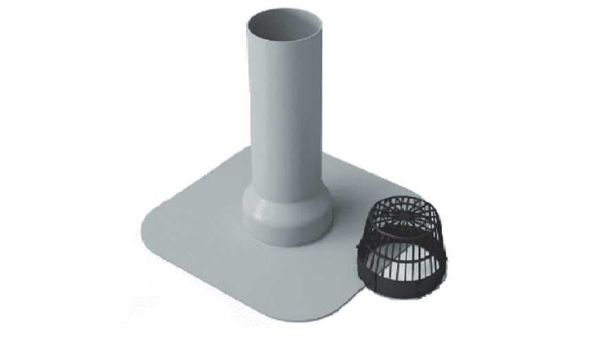 Воронка экструдированная ремонтная с листоуловителем ПВХ 100х240мм шт