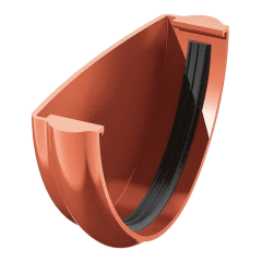 Заглушка желоба Verat 125/82 красный